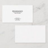 Gewoon eenzijdig Visitekaartje - Minimalistisch on (Voorkant / Achterkant)