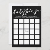 Gewoon Elegant Baby shower Bingo Kaart (Voorkant)