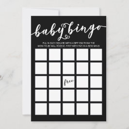 Gewoon Elegant Baby shower Bingo Kaart