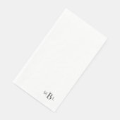 Gewoon Elegant Black Monogram Servet (Hoek)