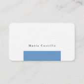 Gewoon Elegant blauw grijs, klein design Visitekaartje (Voorkant)