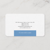 Gewoon Elegant blauw grijs, klein design Visitekaartje (Achterkant)