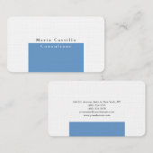 Gewoon Elegant blauw grijs, klein design Visitekaartje (Voorkant / Achterkant)