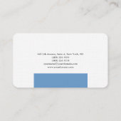 Gewoon Elegant blauw grijs, klein design Visitekaartje (Achterkant)
