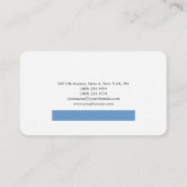 Gewoon Elegant blauw grijs, klein design Visitekaartje (Achterkant)