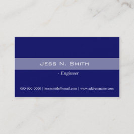 Gewoon, elegant blauw visitekaartje. visitekaartje