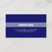 Gewoon, elegant blauw visitekaartje. visitekaartje (Achterkant)