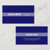 Gewoon, elegant blauw visitekaartje. visitekaartje (Voorkant / Achterkant)