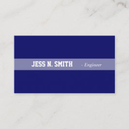 Gewoon, elegant blauw visitekaartje. visitekaartje
