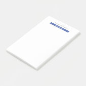 Gewoon Elegant Blue White Minimal Design Post-it® Notes (Schuin)