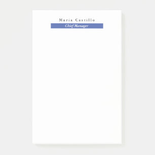 Gewoon Elegant Blue White Minimal Design Post-it® Notes