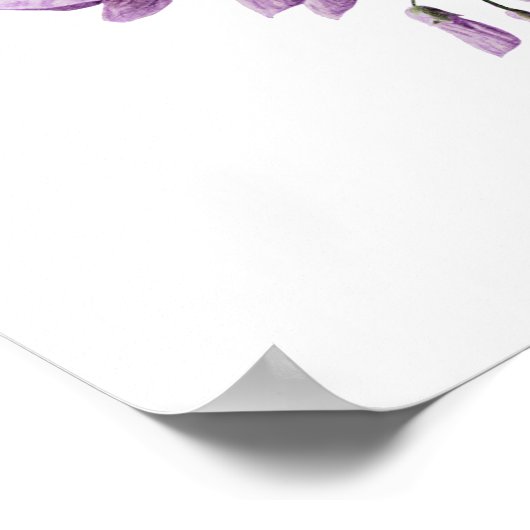 Gewoon Elegant  botanisch drukmiddel Poster (Hoek)