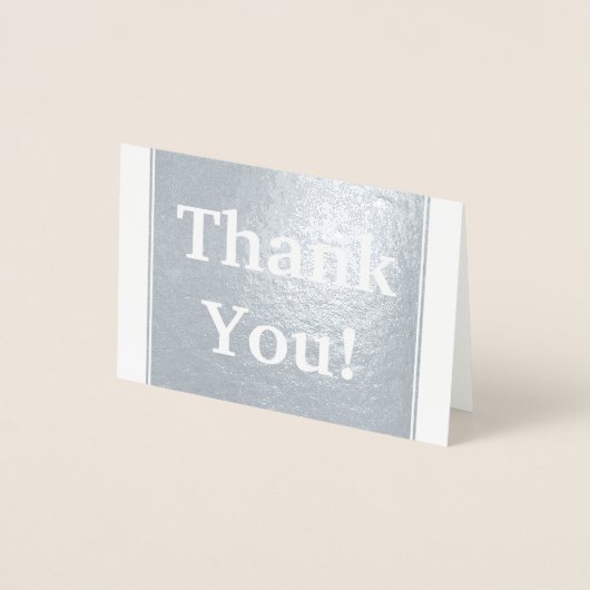 Gewoon, elegant "Dank je!" Kaart (Voorkant)