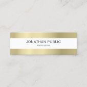 Gewoon elegant design, modern, eenvoudig mini visitekaartje (Voorkant)