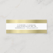 Gewoon elegant design, modern, eenvoudig mini visitekaartje (Achterkant)