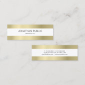 Gewoon elegant design, modern, eenvoudig mini visitekaartje (Voorkant / Achterkant)