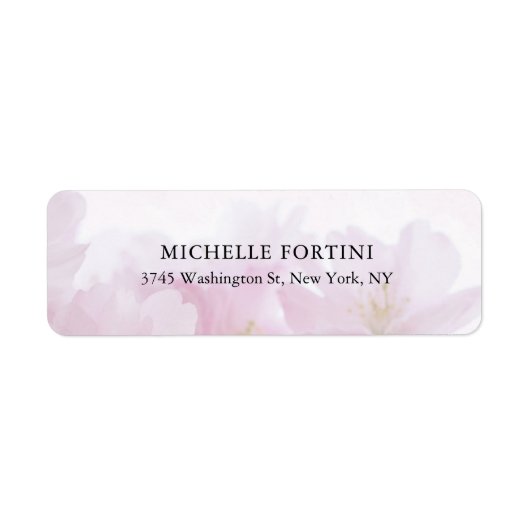 Gewoon elegant eenvoudig modern etiket (Voorkant)