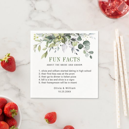 Gewoon Elegant Eucalyptus Facts Weddenschap Servet (Insitu)