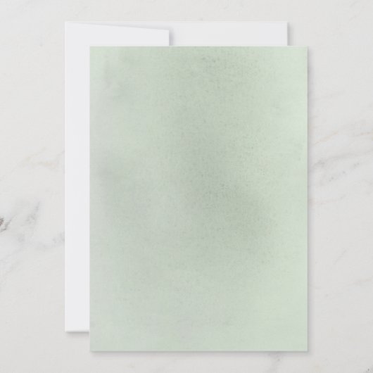 Gewoon Elegant Eucalyptus Greenery Vrijgezellenfee Kaart (Achterkant)