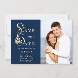Gewoon Elegant Eucalyptus PHOTO Weddenschap Save The Date