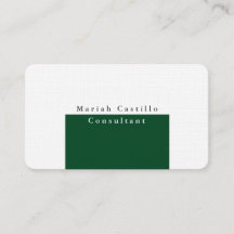 Gewoon Elegant Forest Green White Minimalist Moder