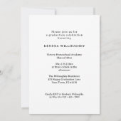 Gewoon Elegant Foto Homeschool Afstuderen Kaart (Achterkant)