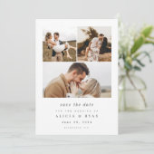 Gewoon Elegant foto reinigen Save The Date (Staand voorkant)