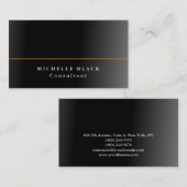 Gewoon Elegant Grey Black Professional Modern Visitekaartje (Voorkant / Achterkant)