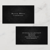 Gewoon Elegant Grey Black Red Professional Modern Visitekaartje (Voorkant / Achterkant)