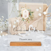 Gewoon Elegant Kerst Bloemen Monogram Acryl Bord