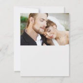 Gewoon Elegant Kerst Bloemen Monogram Bedankkaart (Achterkant)