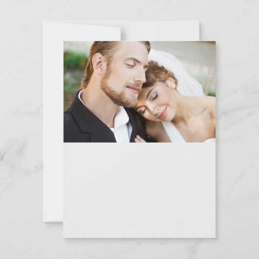 Gewoon Elegant Kerst Bloemen Monogram Bedankkaart (Achterkant)