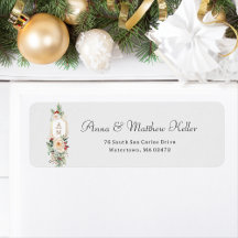 Gewoon Elegant Kerst Bloemen Monogram