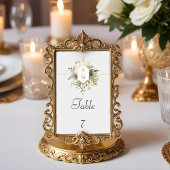 Gewoon Elegant Kerst Bloemen Monogram Kaart