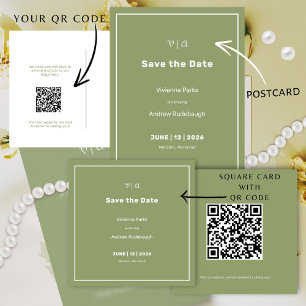 Gewoon Elegant L'Herbe Tarragon Save the Date Briefkaart
