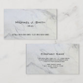 Gewoon, elegant marmer visitekaartje. visitekaartje (Voorkant / Achterkant)