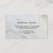 Gewoon, elegant marmer visitekaartje. visitekaartje (Achterkant)