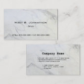 Gewoon, elegant marmer visitekaartje. visitekaartje (Voorkant / Achterkant)
