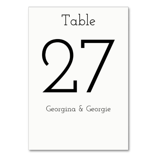 Gewoon, elegant, minimalistisch, eenvoudig zwart-w kaart (Achterkant)