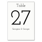 Gewoon, elegant, minimalistisch, eenvoudig zwart-w kaart (Voorkant)