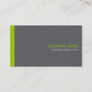 Gewoon Elegant Modern Eenvoudige Groene Stripe Visitekaartje