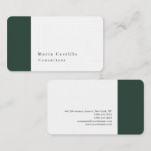 Gewoon elegant modern, minimalistisch design visitekaartje (Voorkant / Achterkant)