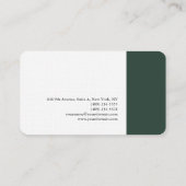 Gewoon elegant modern, minimalistisch design visitekaartje (Achterkant)