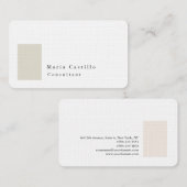 Gewoon elegant modern, minimalistisch design visitekaartje (Voorkant / Achterkant)