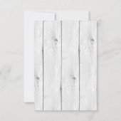 Gewoon elegant | Modern Zwart & Wit RSVP Kaartje (Achterkant)