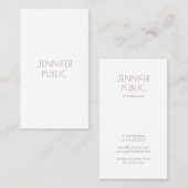 Gewoon elegant monogram Modern Design Professional Visitekaartje (Voorkant / Achterkant)