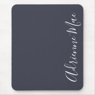 Gewoon Elegant Navy Blue, gepersonaliseerd Muismat