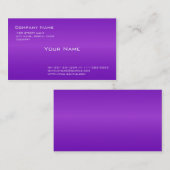Gewoon, elegant paars visitekaartje. visitekaartje (Voorkant / Achterkant)