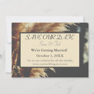 Gewoon Elegant Pampas Grass Our Wedding Save The Date