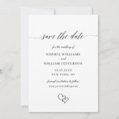 Gewoon Elegant Photo Wedding Save The Date (Achterkant)
